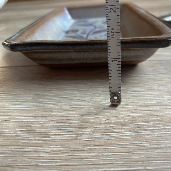 Vintage signed Pottery tray set with wall hanger , jewelry tray , coin catch all - Picture 8 of 11